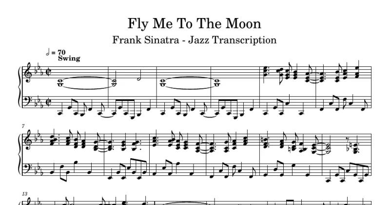 Fly Me To The Moon - Jazz Arrangement