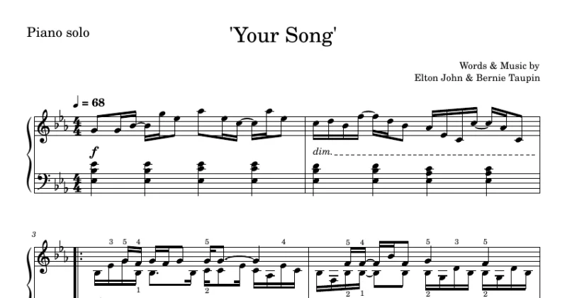 Your Song - Elton John