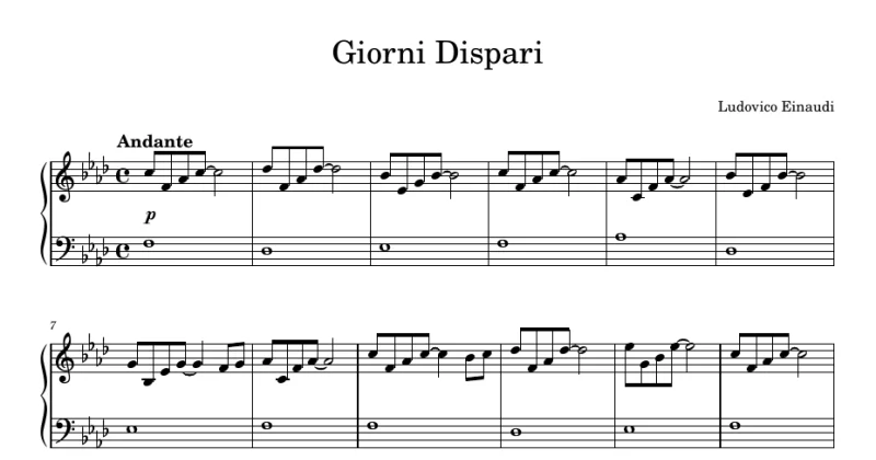 Giorni Dispari - Ludovico Einaudi
