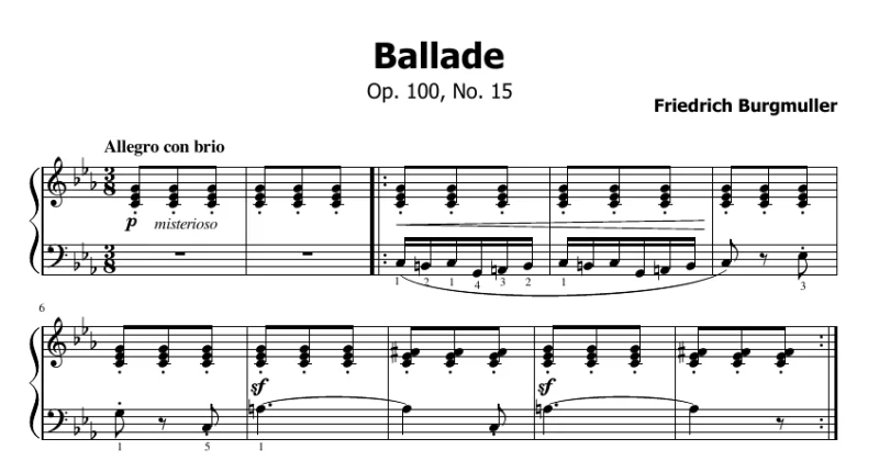 25 Études Faciles Et Progressives, Op.100