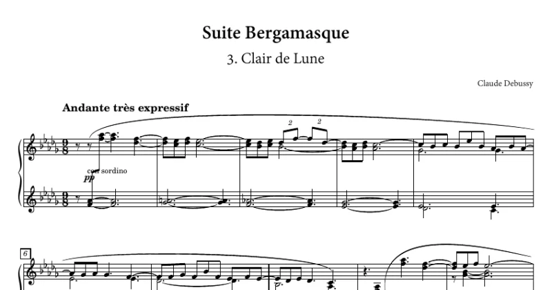 Debussy - Clair de Lune (Suite Bergamasque No. 3)