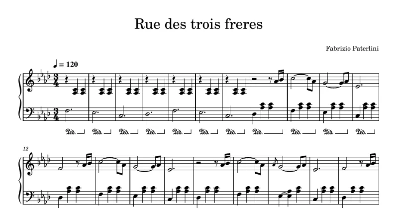 Rue des trois frères - Fabrizio Paterlini