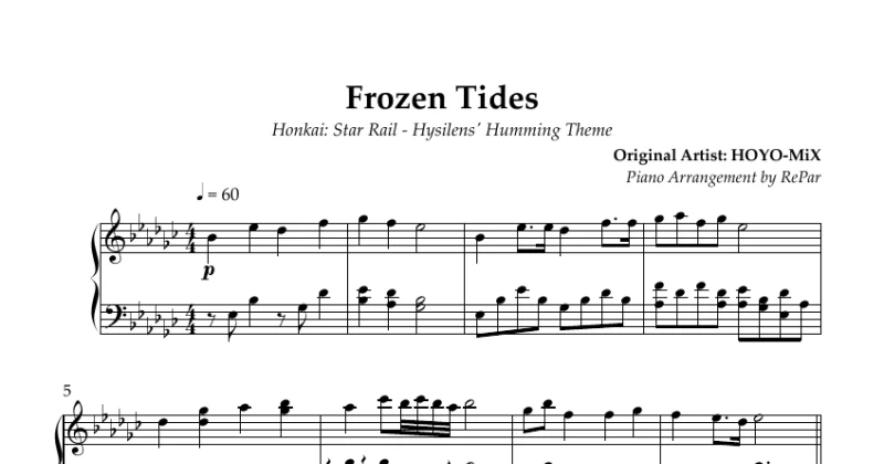 Frozen tides