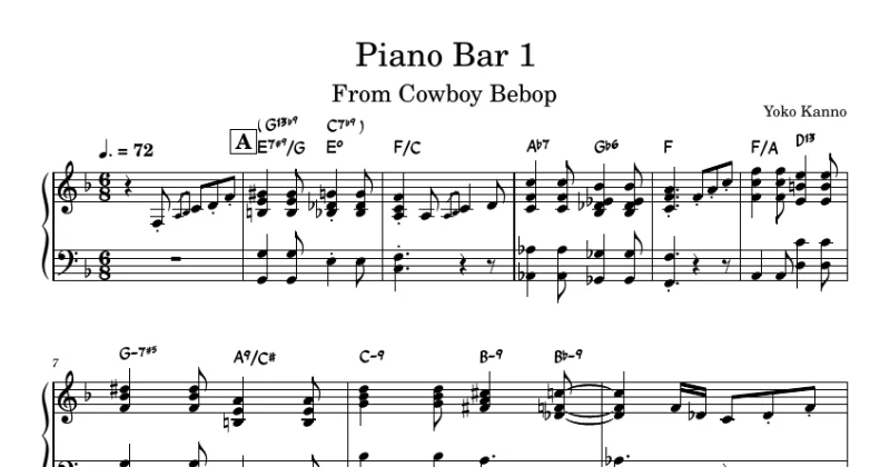 Cowboy Bebop - Piano Bar
