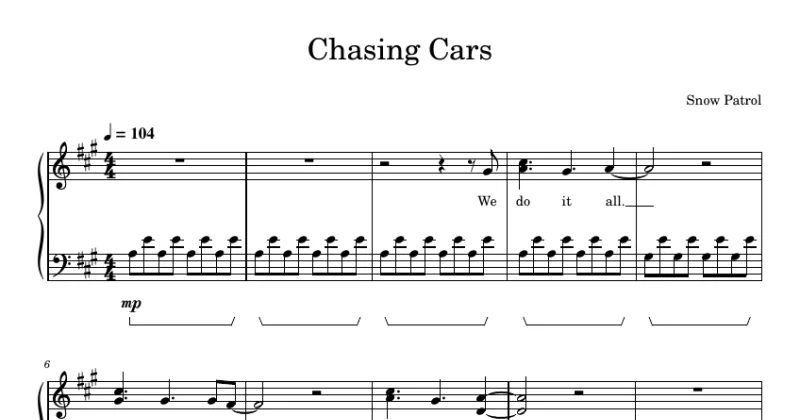 Chasing Cars - Snow Patrol
