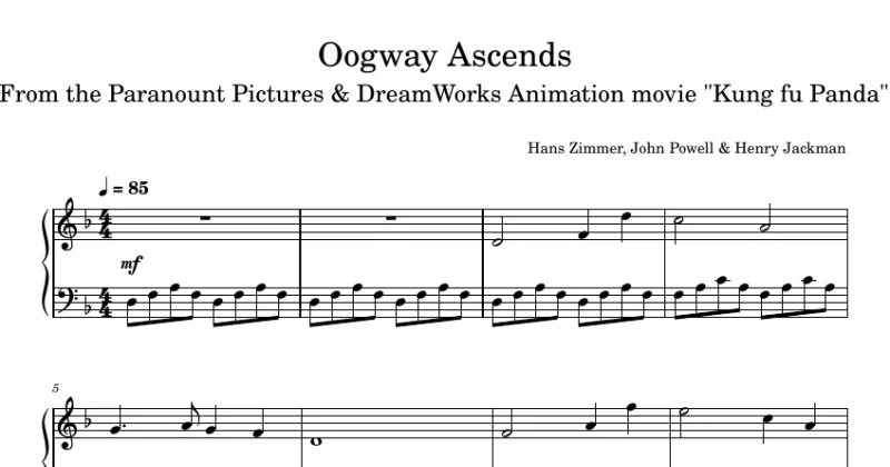 Oogway Ascends (Kung Fu Panda) - Hans Zimmer