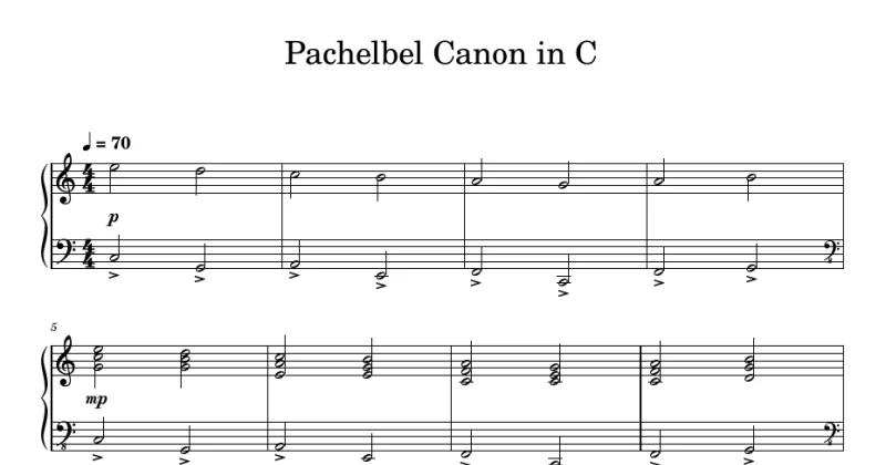 Canon in C - Pachelbel