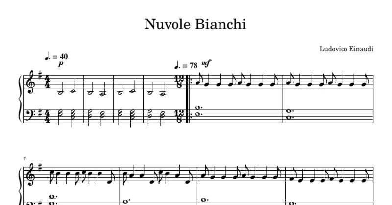 Nuvole Bianchi - Ludovico Einaudi