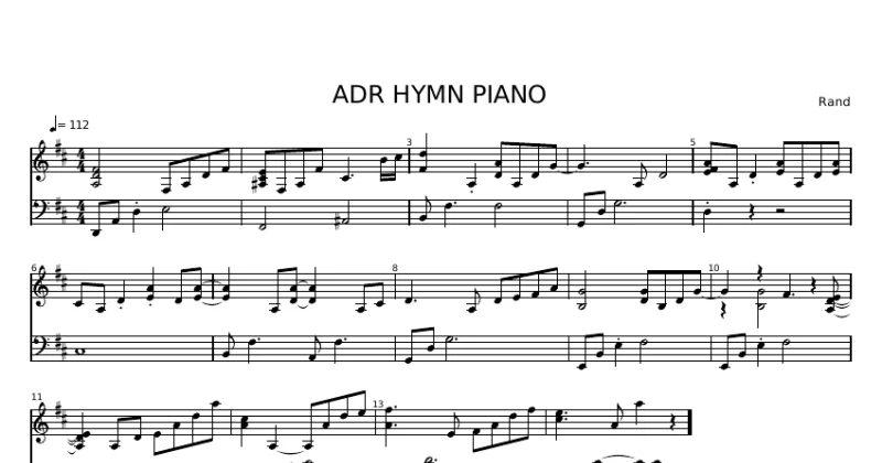 ADRH HYMN