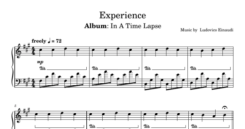 Experience - Ludovico Einaudi