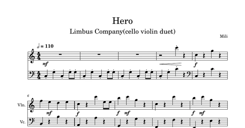 hero(cello violin duet)