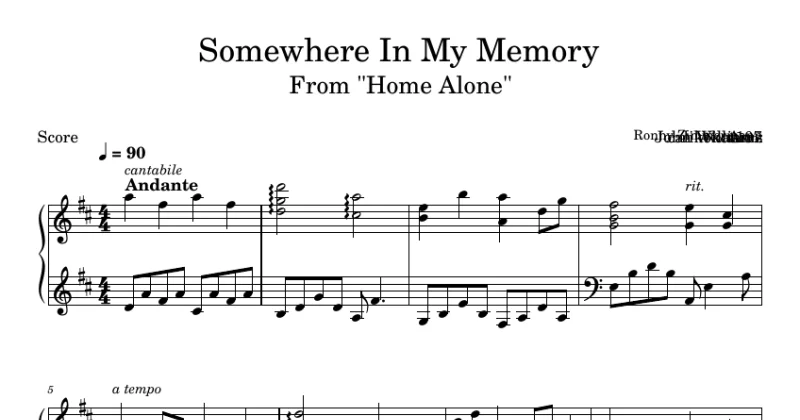 Somewhere In My Memory (Home Alone)