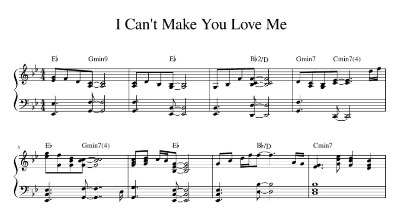 I Can't Make You Love Me