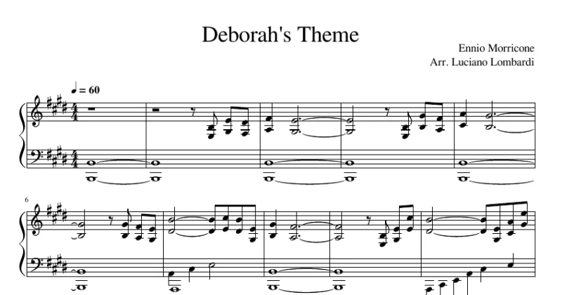 Deborah's Theme (Once Upon A Time In America)