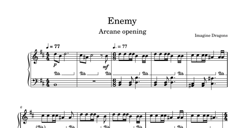 Enemy - Imagine Dragons & J.I.D (From Arcane)