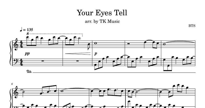 Your Eyes Tell - BTS