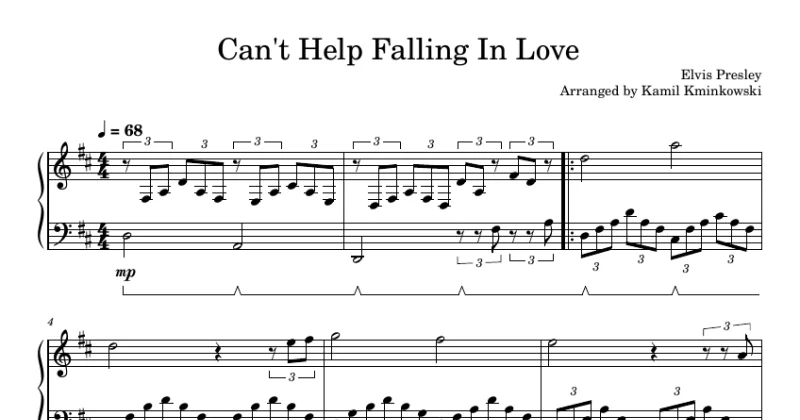Can't Help Falling In Love - Elvis Presley