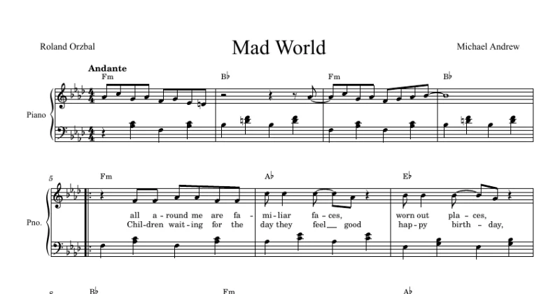 Mad World - Roland Orzabal