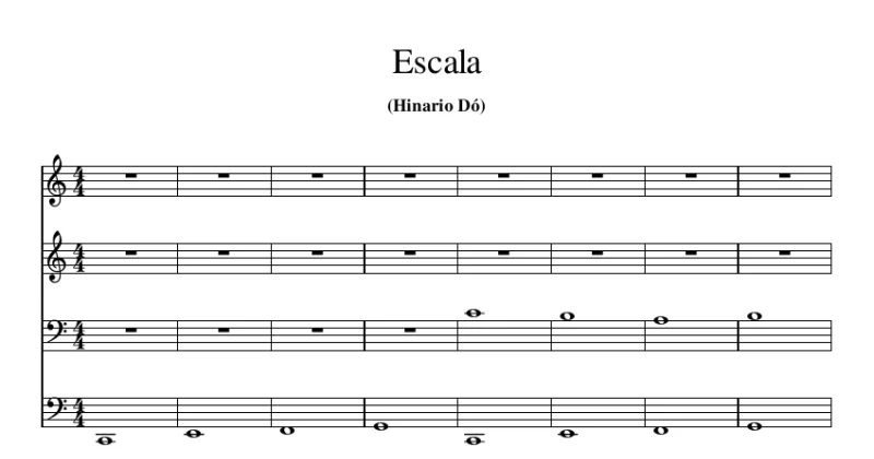 Escala harmônica (Dó)