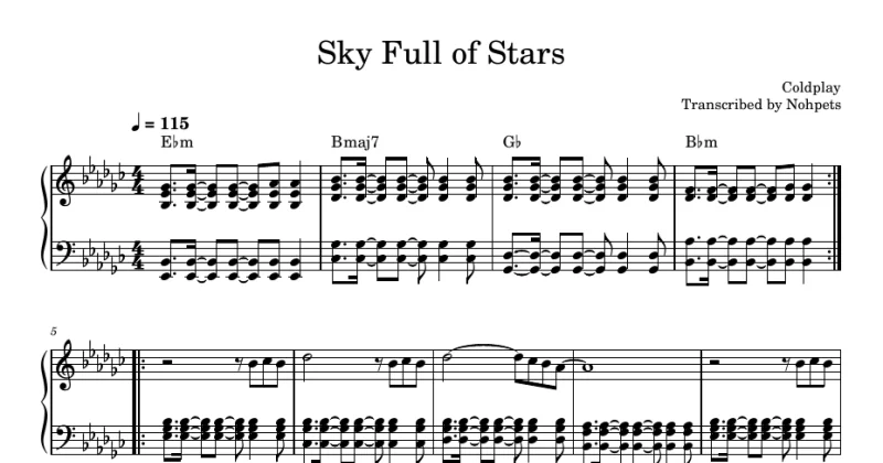 Coldplay - Sky full of stars