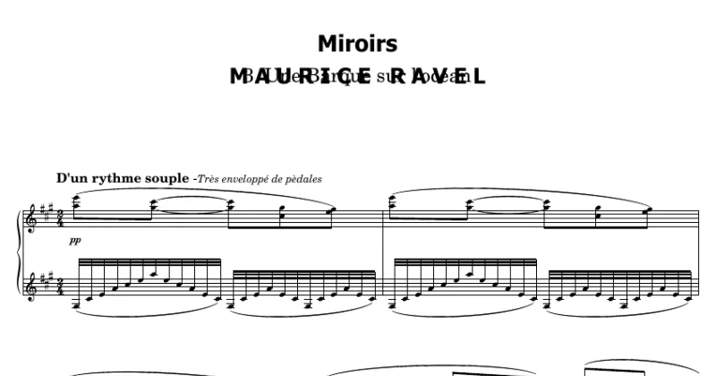 Miroirs: III - Une Barque sur l'océan - Ravel