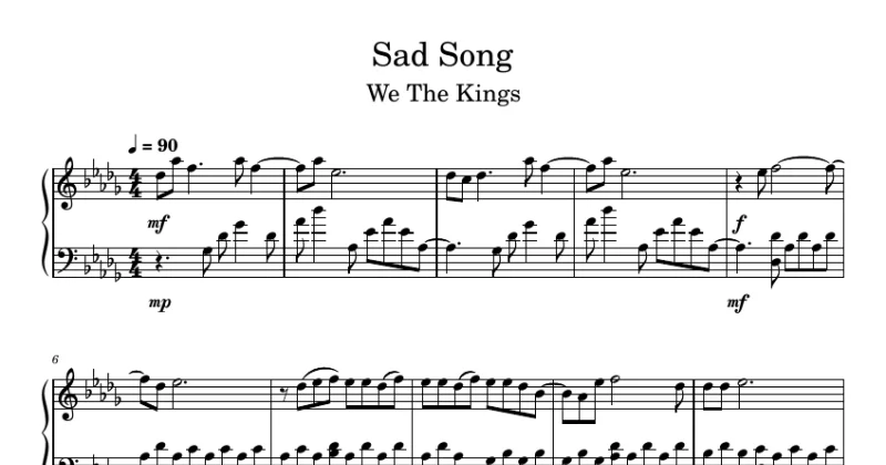 Sad Song - We The Kings