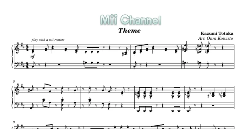 Mii Channel Theme