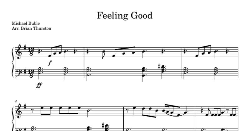 Feeling Good - Michael Buble