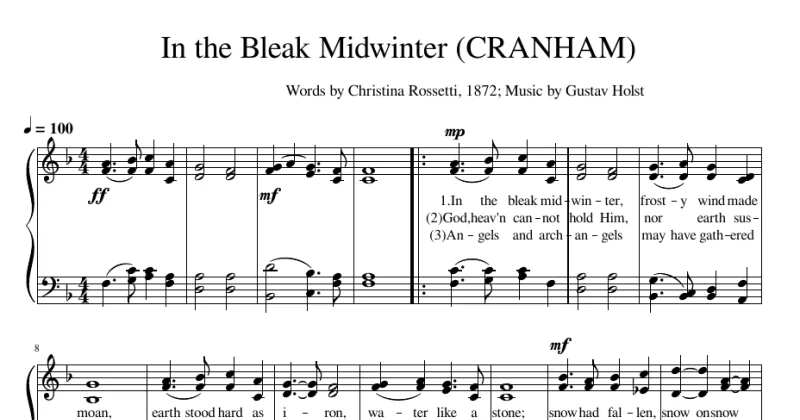 In The Bleak Midwinter