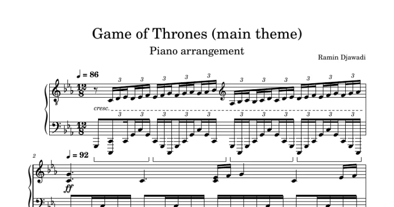 Game Of Thrones (Main Theme) - Ramin Djawadi