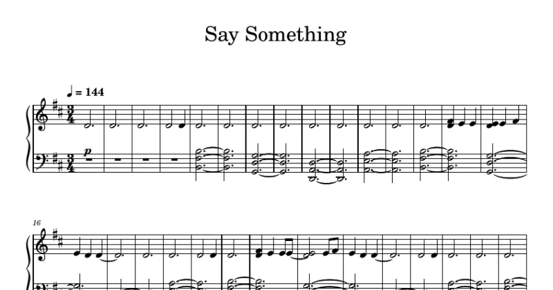 Say Something - A Great Big World