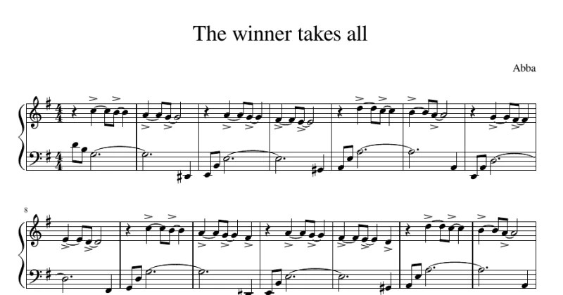 The Winner Takes It All