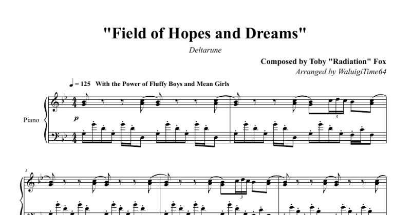 field of hopes and dreams