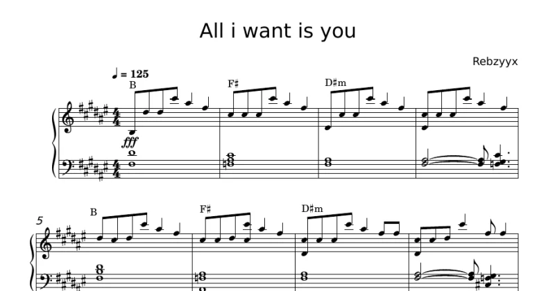 All I want is you