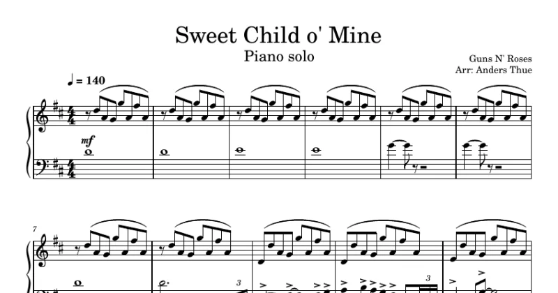 Sweet Child O Mine - Guns N' Roses
