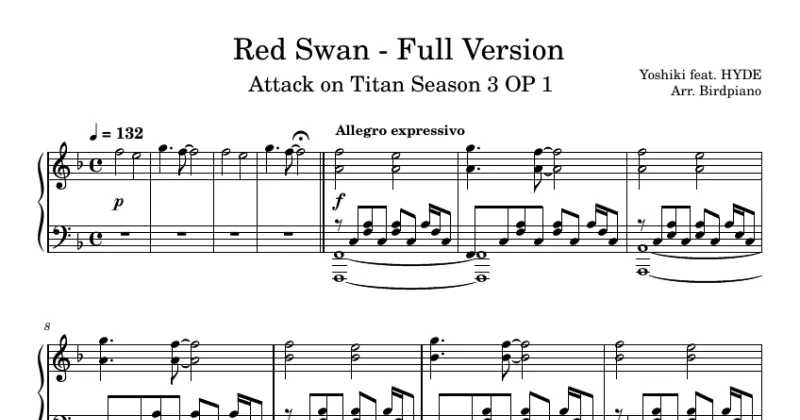 Red Swan (Yoshiki Feat. HYDE) - Attack on Titan Season 3 OP 1