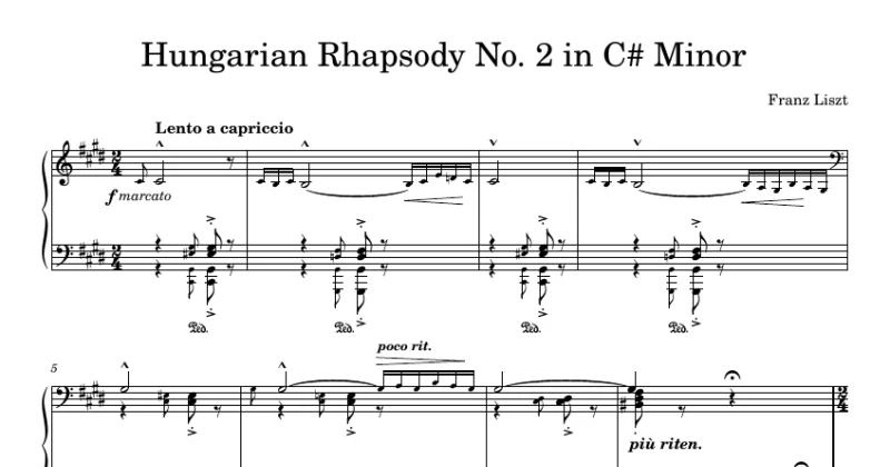 Hungarian Rhapsody No. 2 - Liszt