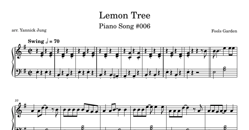 Lemon Tree - Fools Garden