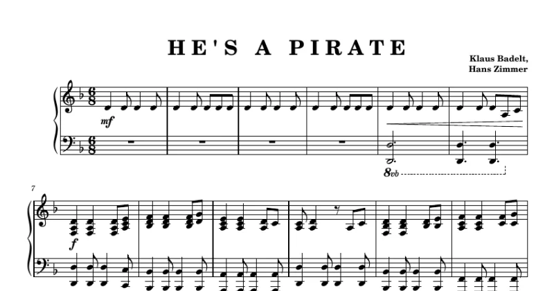 Pirates of the Caribbean - He's a Pirate