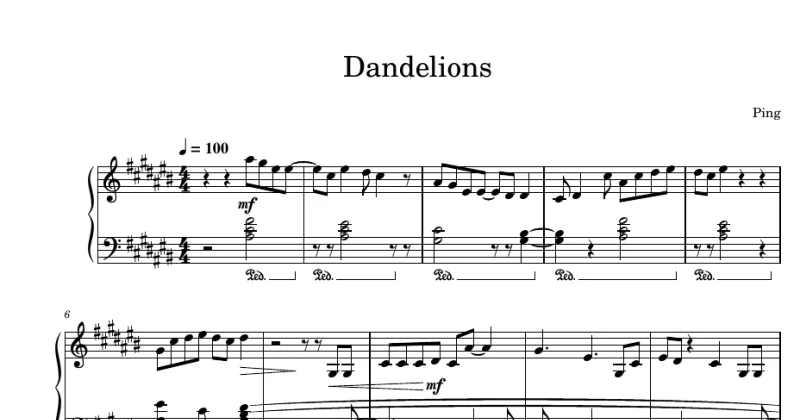 Dandelions - Ruth B