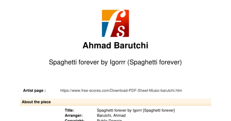 Spaghetti Forever