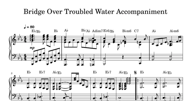Bridge Over Troubled Water (Accompaniment)