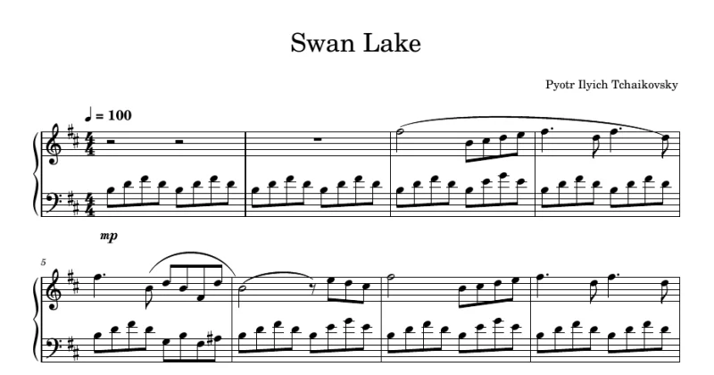 Swan Lake Theme - Tchaikovsky
