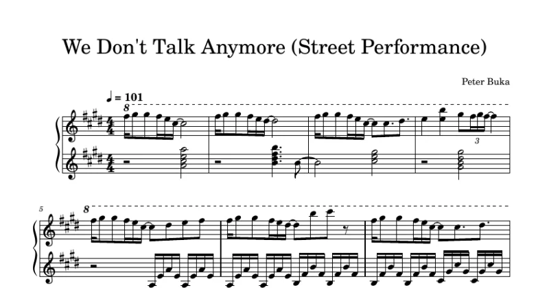 we don't talk anymore