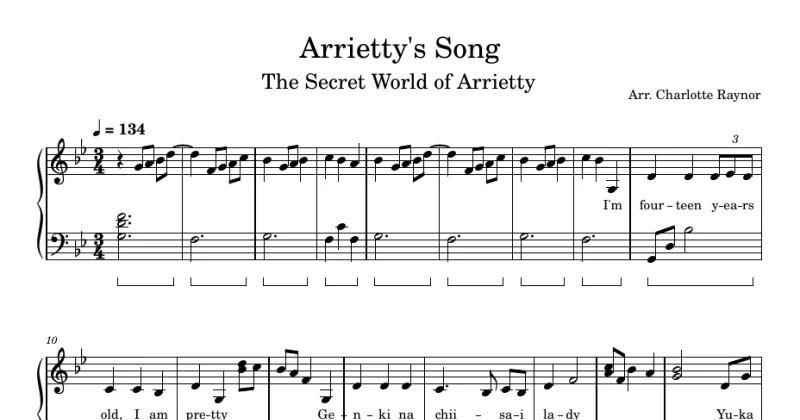 Arrietty's Song (The Secret World of Arrietty)