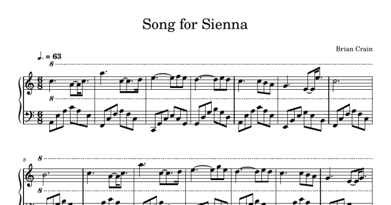 Song For Sienna - Brian Crain