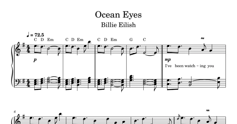 Ocean Eyes - Billie Eilish