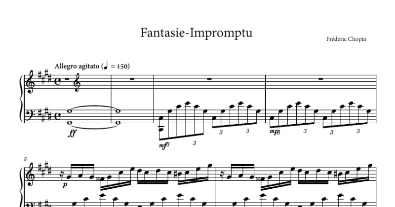 Fantaisie-impromptu, Op.66 - Chopin