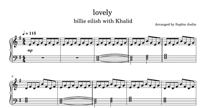 Lovely - Billie Eilish (with Khalid)