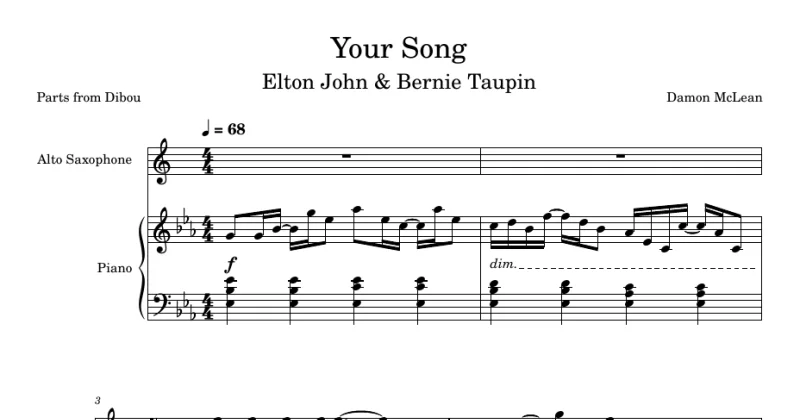 Your Song - Elton John